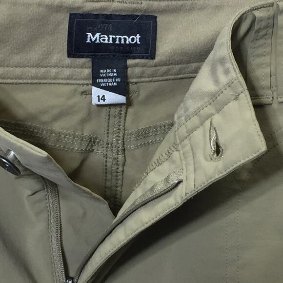 Marmot Button Front Hiking Shorts Size 14 - Picture 5 of 8